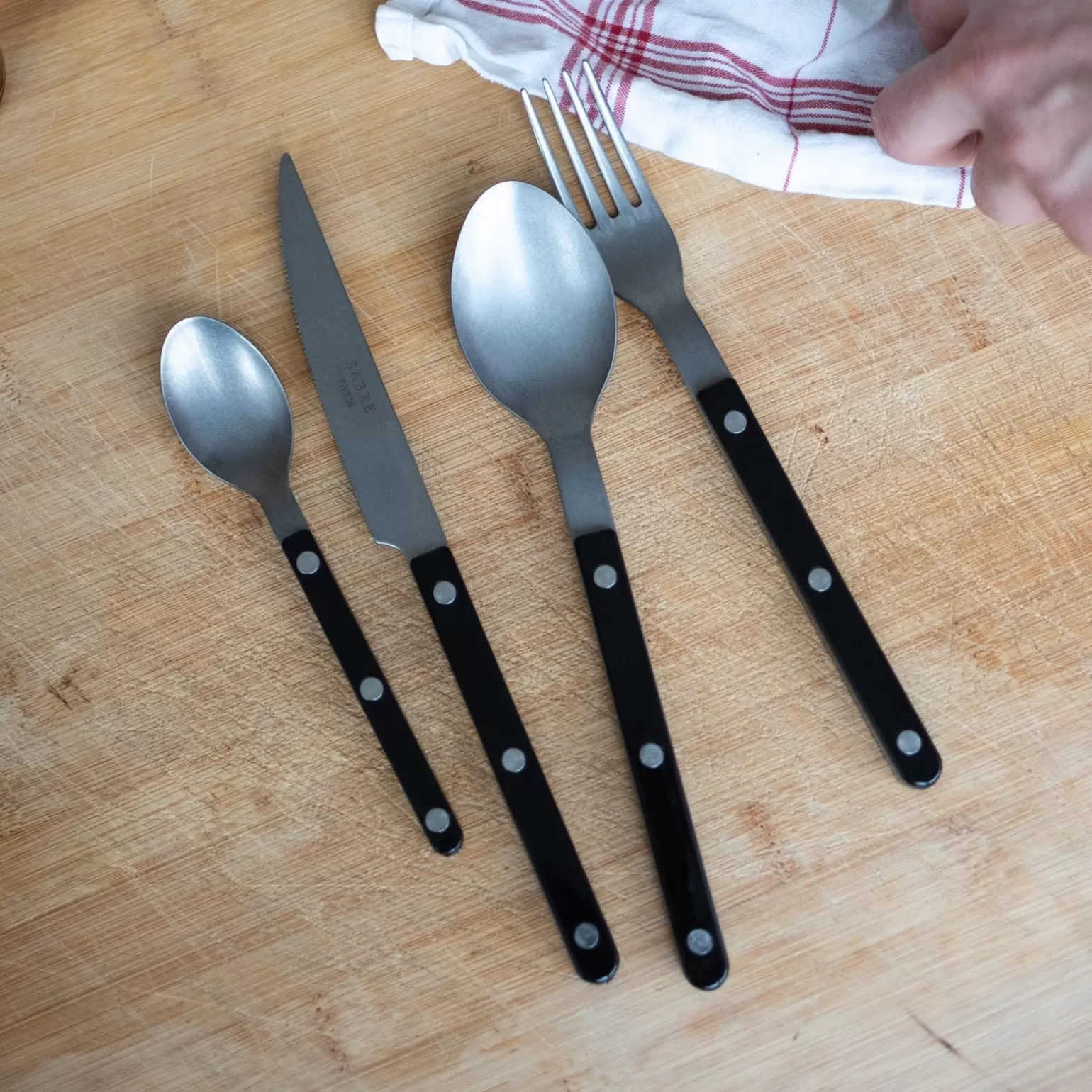 Set De 5 Pièces<Sabre Paris Bistrot Vintage Uni, Noir
