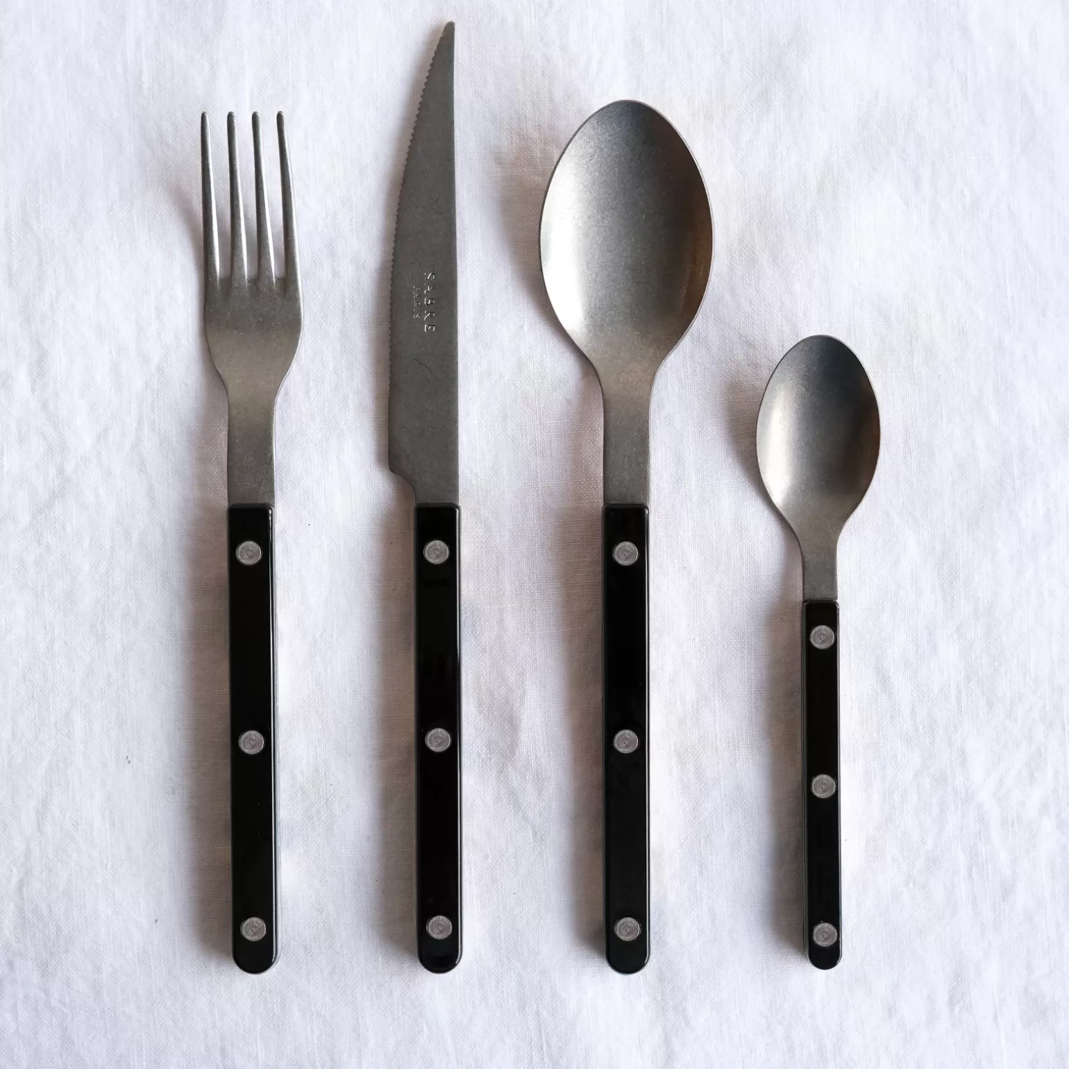 Set De 5 Pièces<Sabre Paris Bistrot Vintage Uni, Noir