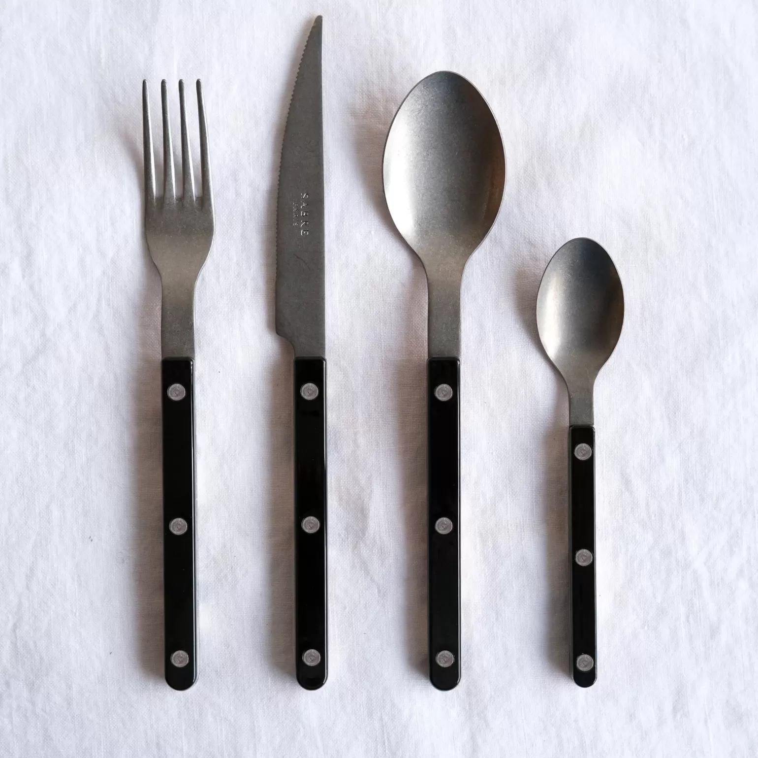 Ménagère De 48 Pièces<Sabre Paris Bistrot Vintage Uni, Noir