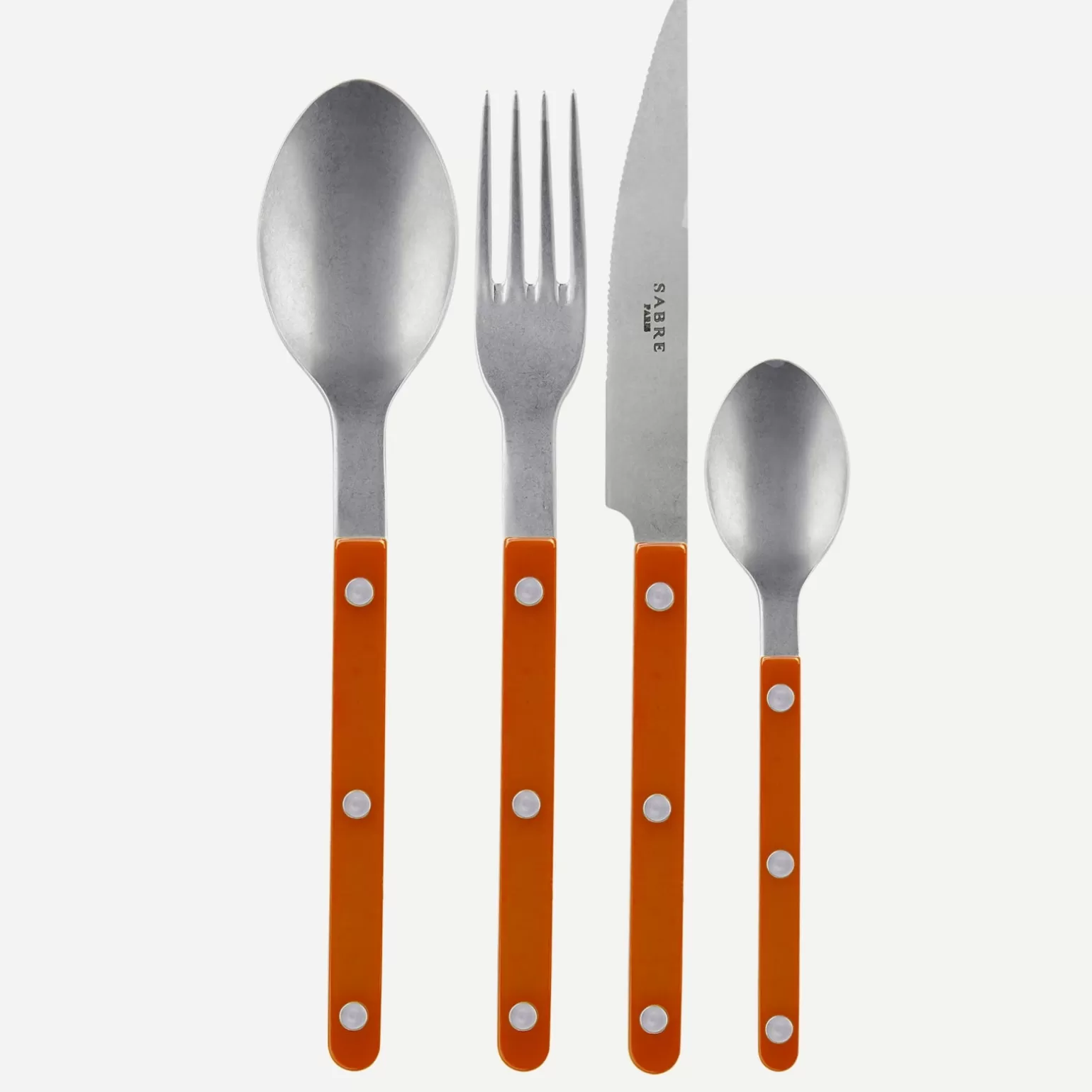 Set De 4 Pièces<Sabre Paris Bistrot Vintage Uni, Orange