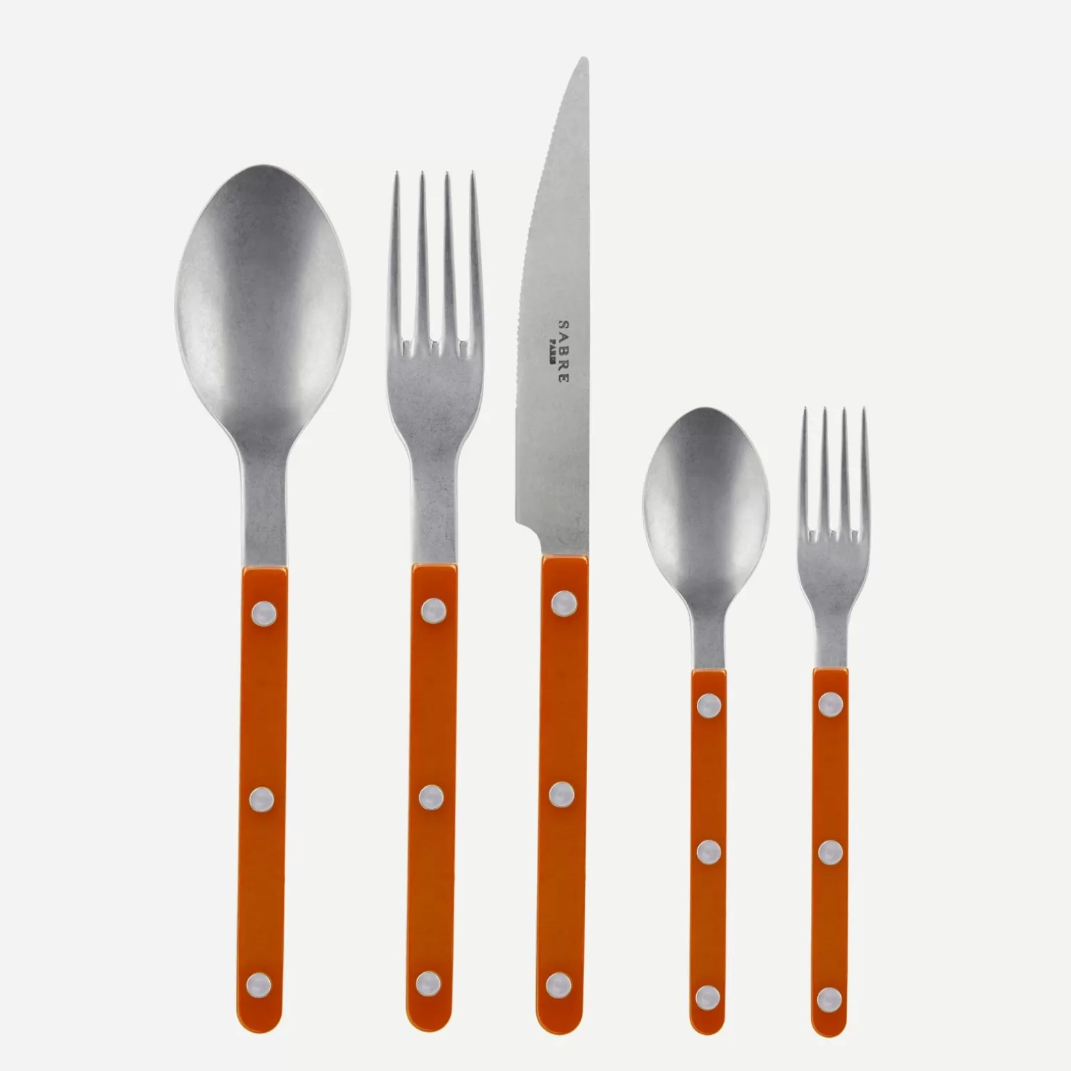 Set De 5 Pièces<Sabre Paris Bistrot Vintage Uni, Orange