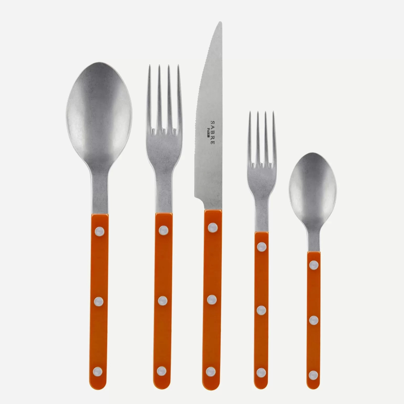 Set De 5 Pièces<Sabre Paris Bistrot Vintage Uni, Orange