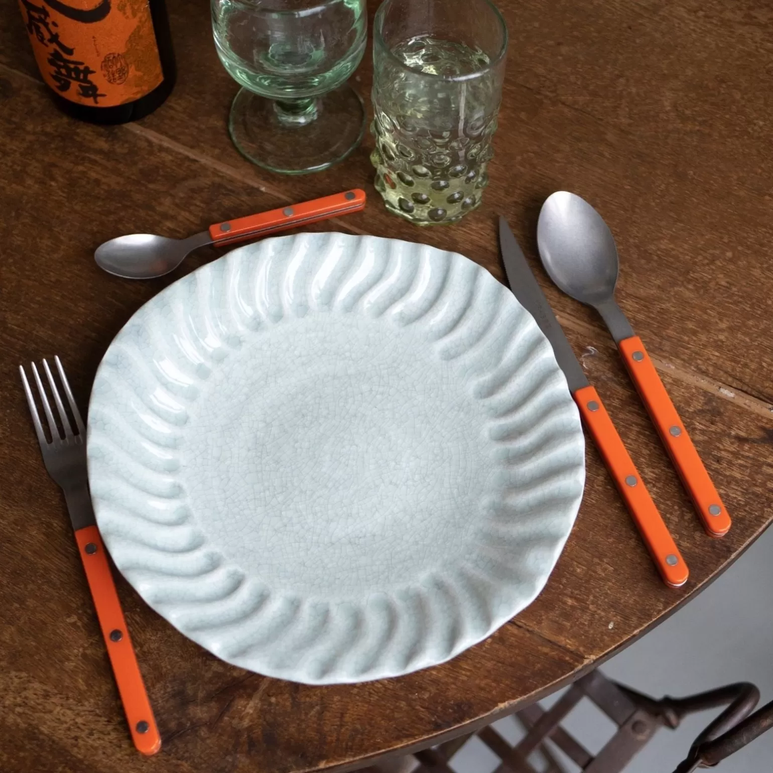 Set De 5 Pièces<Sabre Paris Bistrot Vintage Uni, Orange