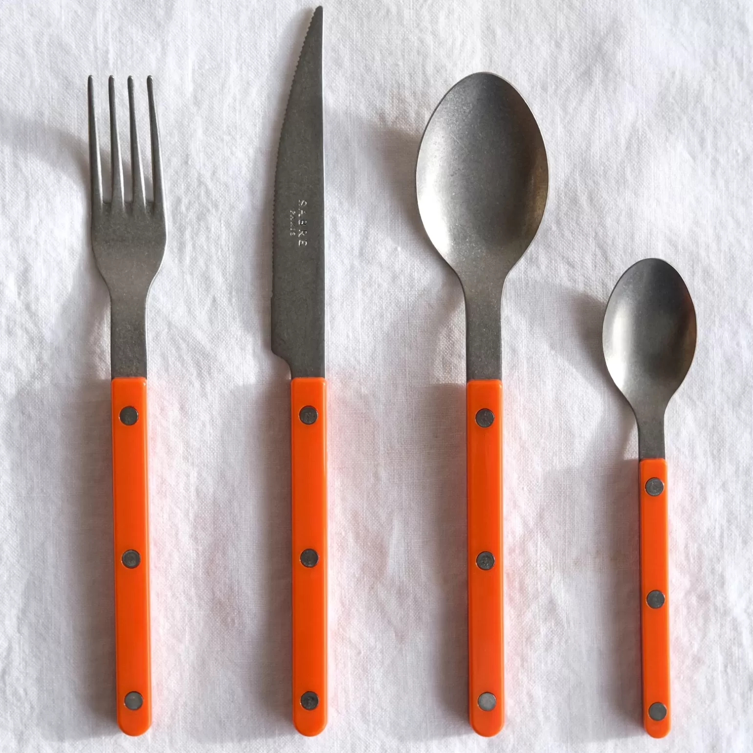 Set De 4 Pièces<Sabre Paris Bistrot Vintage Uni, Orange