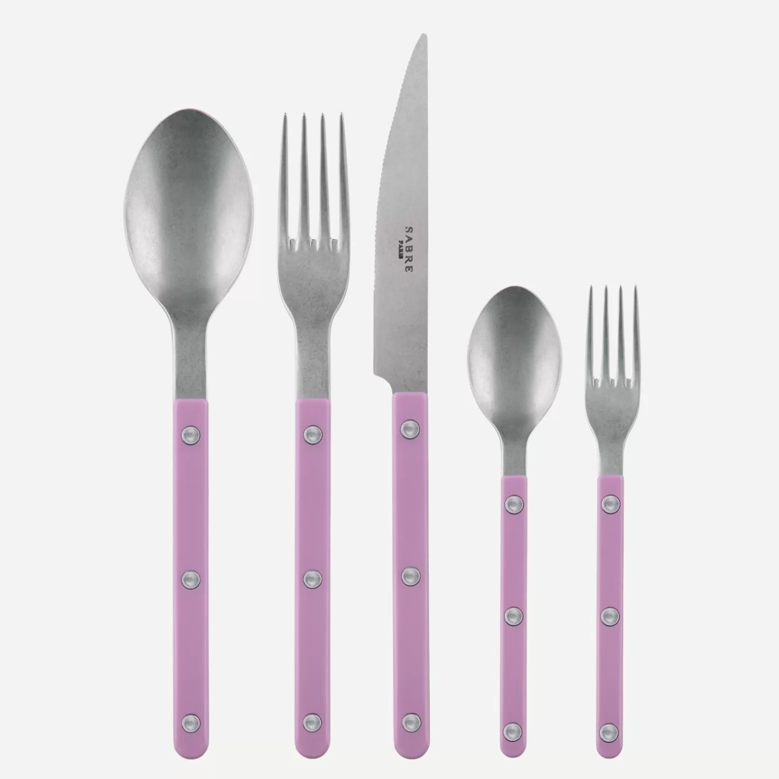 Set De 5 Pièces<Sabre Paris Bistrot Vintage Uni, Rose