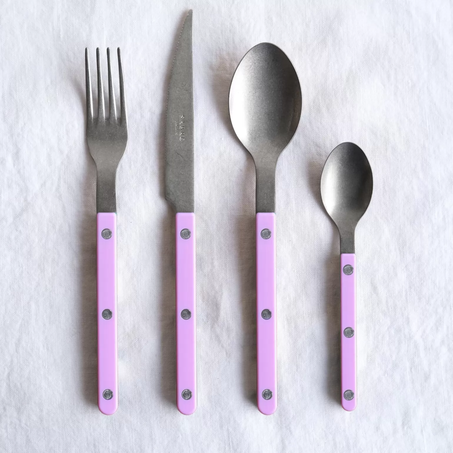 Set De 5 Pièces<Sabre Paris Bistrot Vintage Uni, Rose