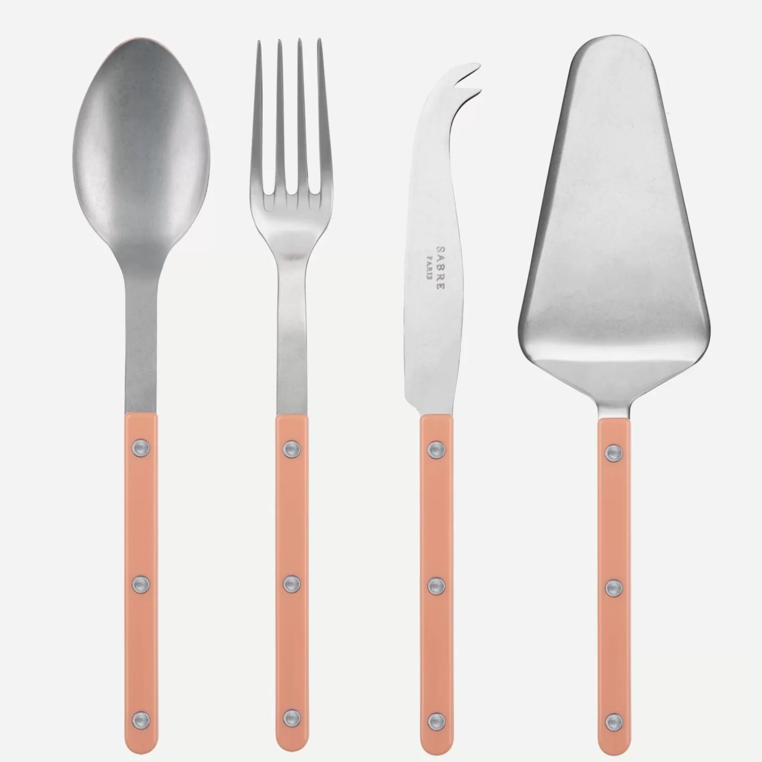 Set Les Essentiels - Ensemble De 4 Couverts De Service<Sabre Paris Bistrot Vintage Uni, Rose nude