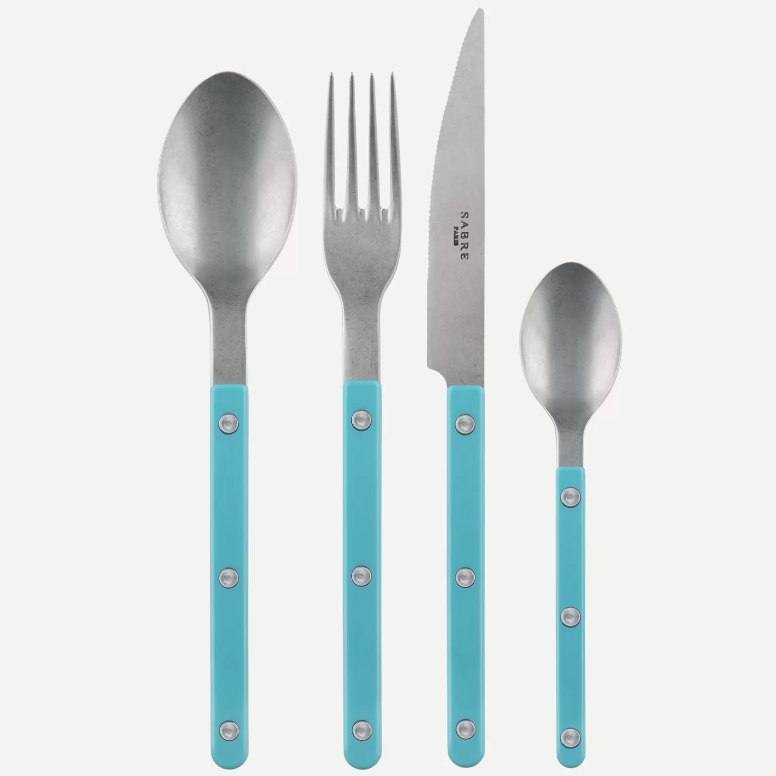 Ménagère De 48 Pièces<Sabre Paris Bistrot Vintage Uni, Turquoise