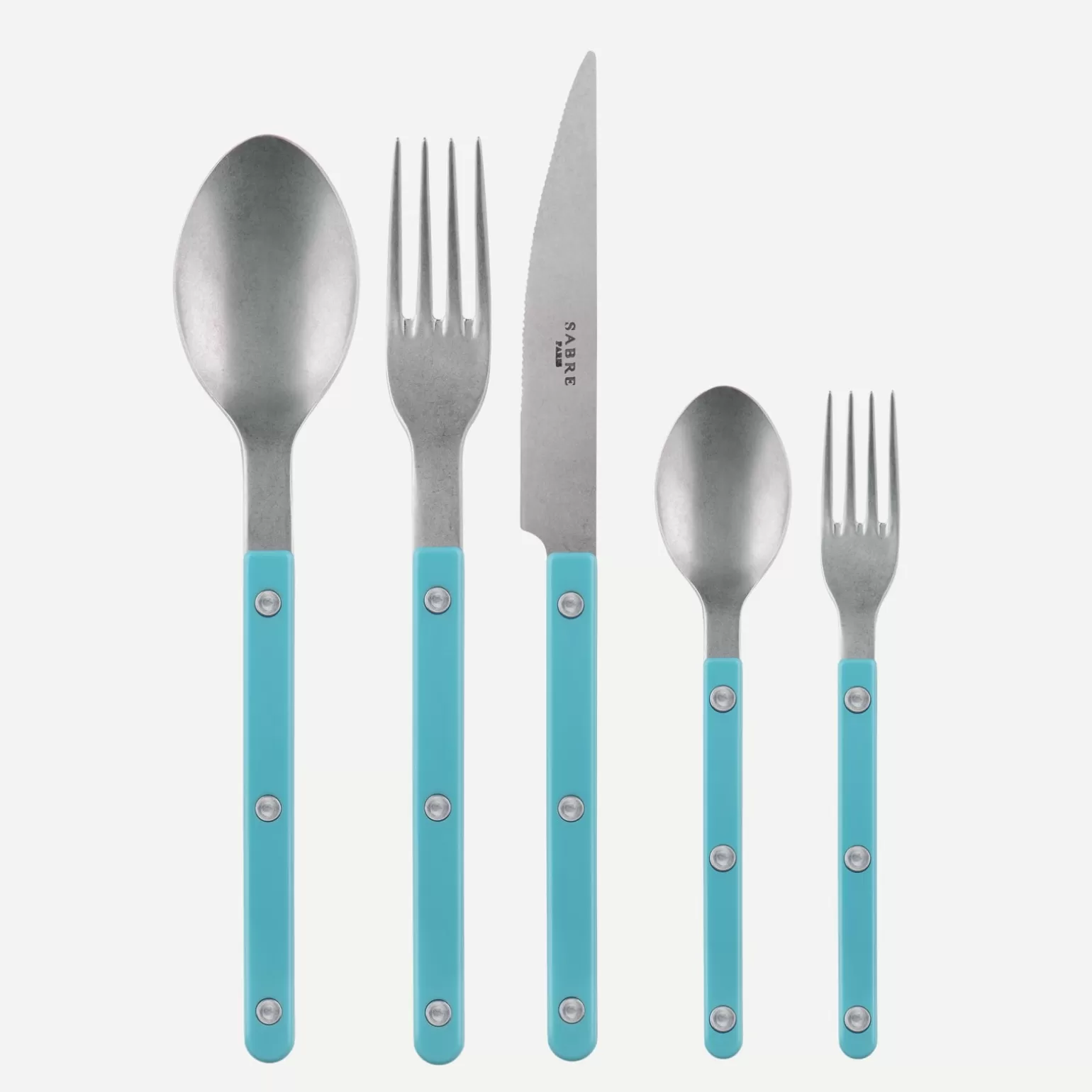 Set De 5 Pièces<Sabre Paris Bistrot Vintage Uni, Turquoise