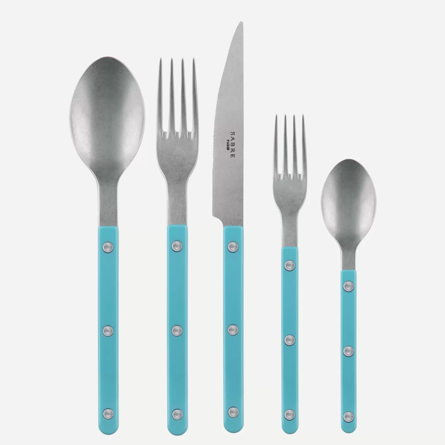 Set De 5 Pièces<Sabre Paris Bistrot Vintage Uni, Turquoise