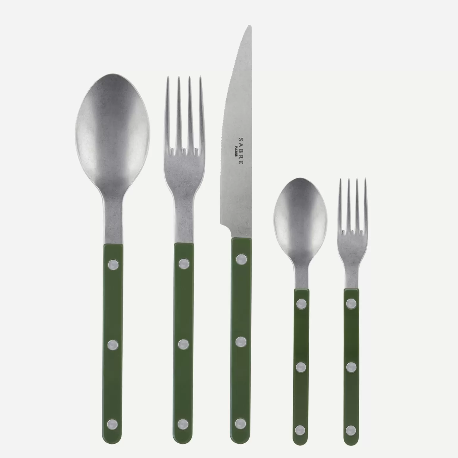 Set De 5 Pièces<Sabre Paris Bistrot Vintage Uni, Vert