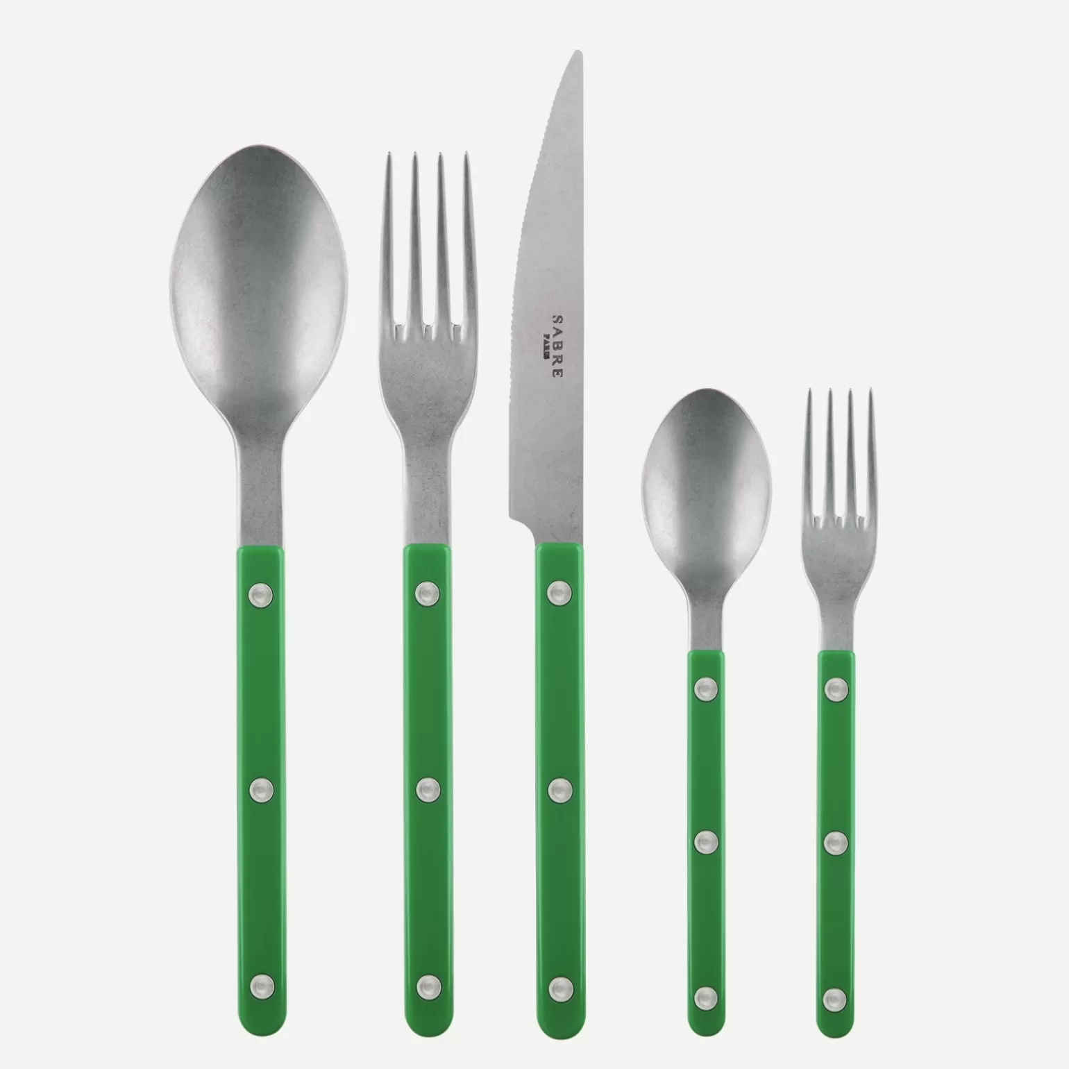 Set De 5 Pièces<Sabre Paris Bistrot Vintage Uni, Vert jardin