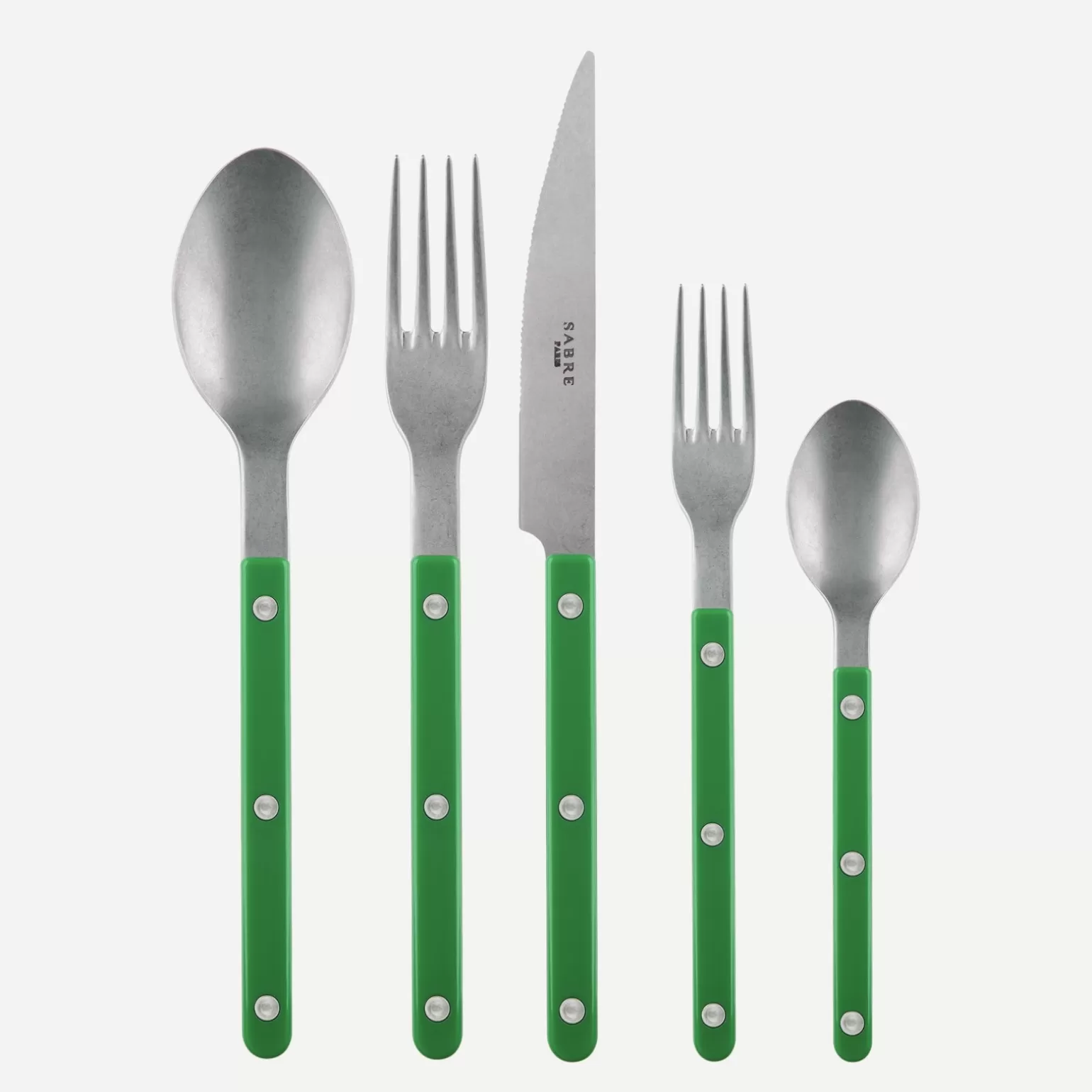 Set De 5 Pièces<Sabre Paris Bistrot Vintage Uni, Vert jardin