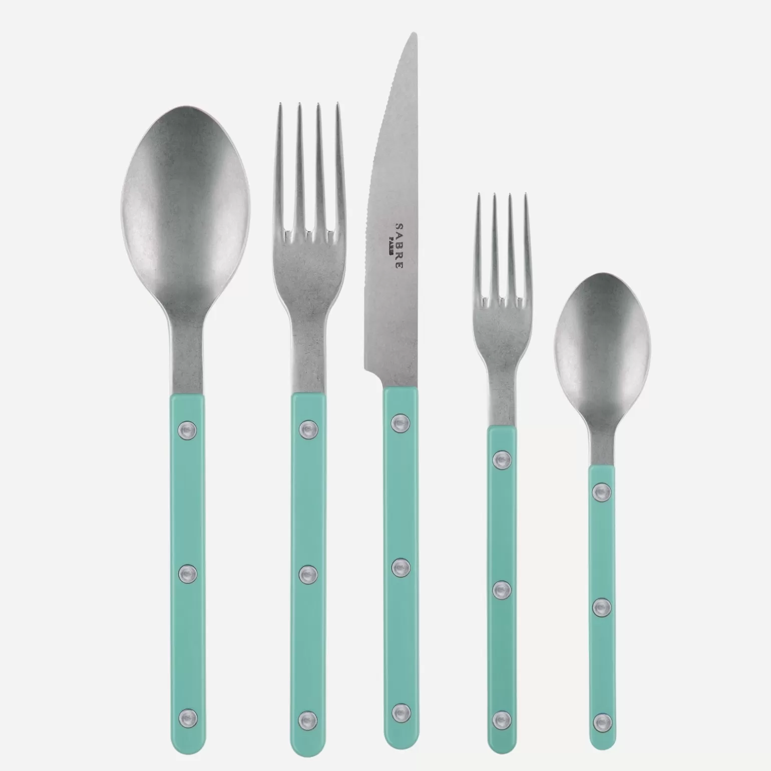 Set De 5 Pièces<Sabre Paris Bistrot Vintage Uni, Vert pastel