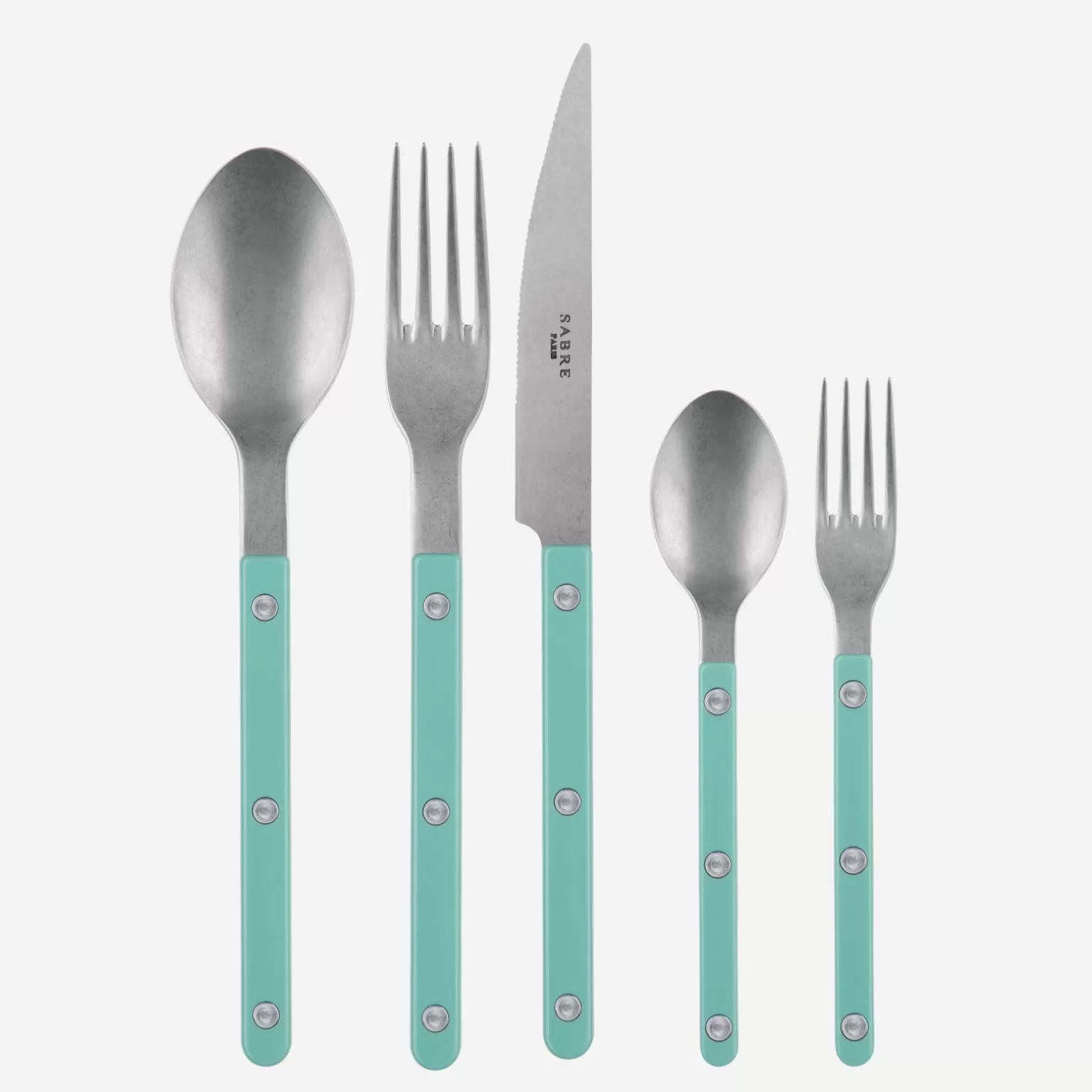 Set De 5 Pièces<Sabre Paris Bistrot Vintage Uni, Vert pastel