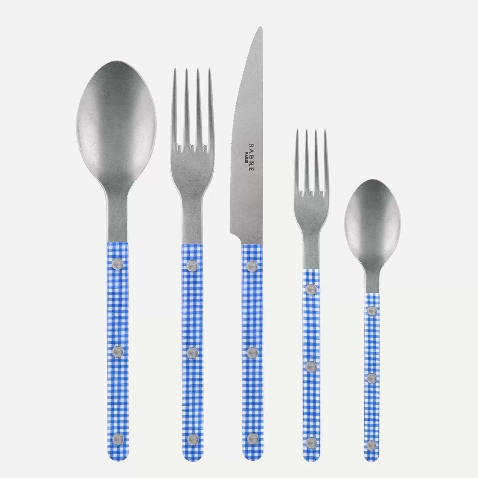 Set De 5 Pièces<Sabre Paris Bistrot Vintage Vichy, Bleu