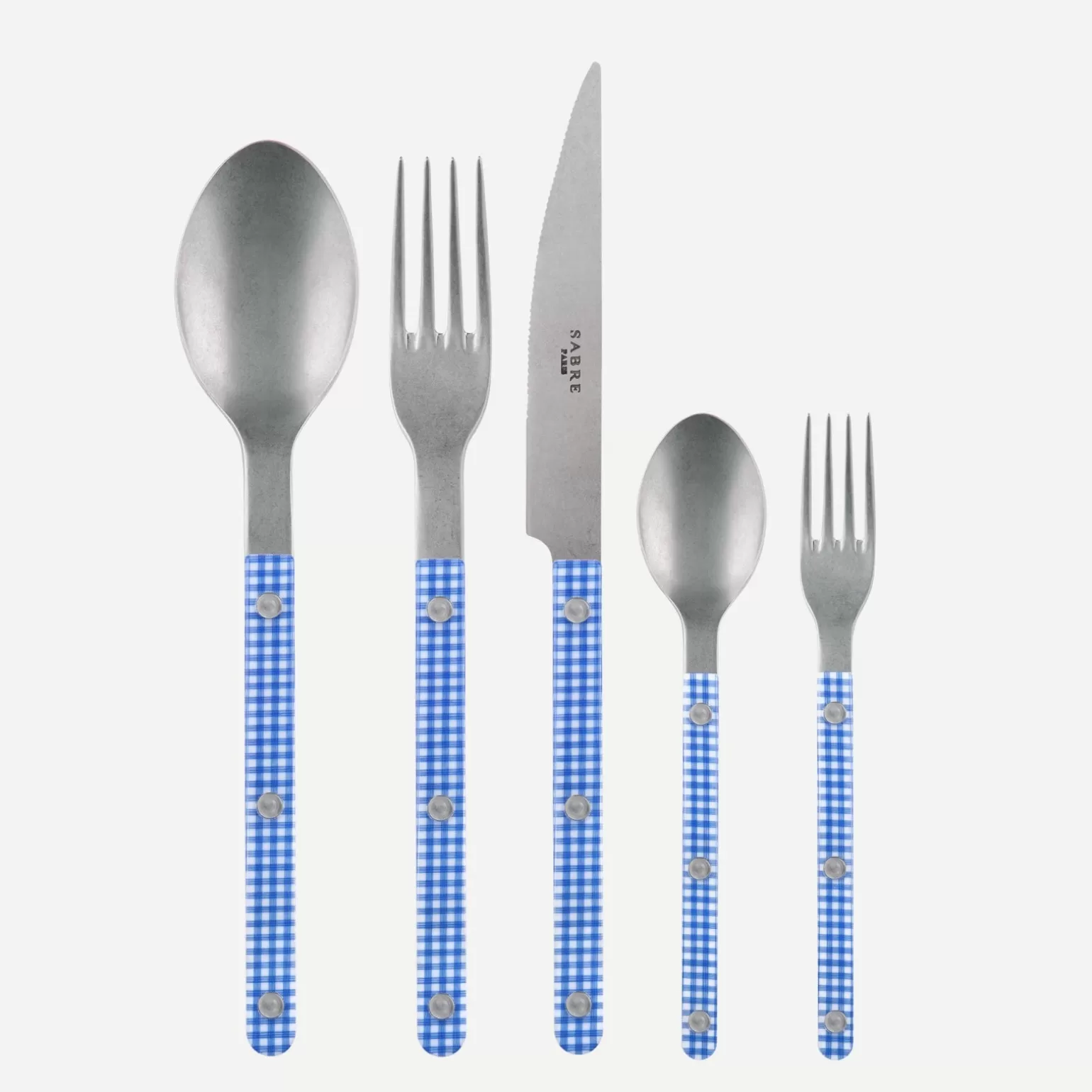 Set De 5 Pièces<Sabre Paris Bistrot Vintage Vichy, Bleu