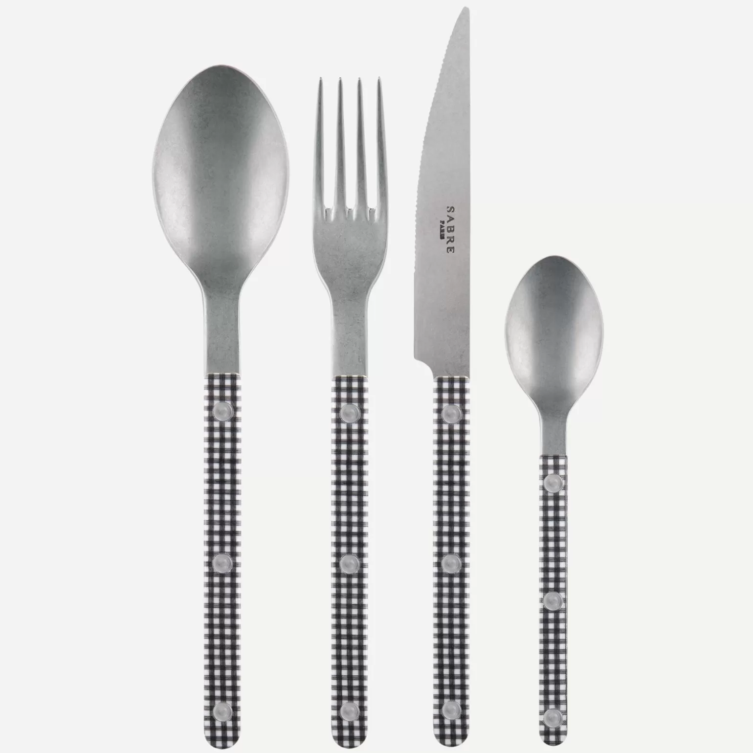 Ménagère De 48 Pièces<Sabre Paris Bistrot Vintage Vichy, Noir