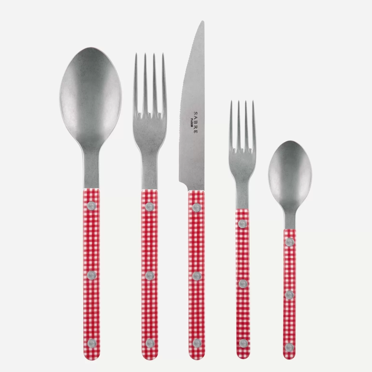 Set De 5 Pièces<Sabre Paris Bistrot Vintage Vichy, Rouge