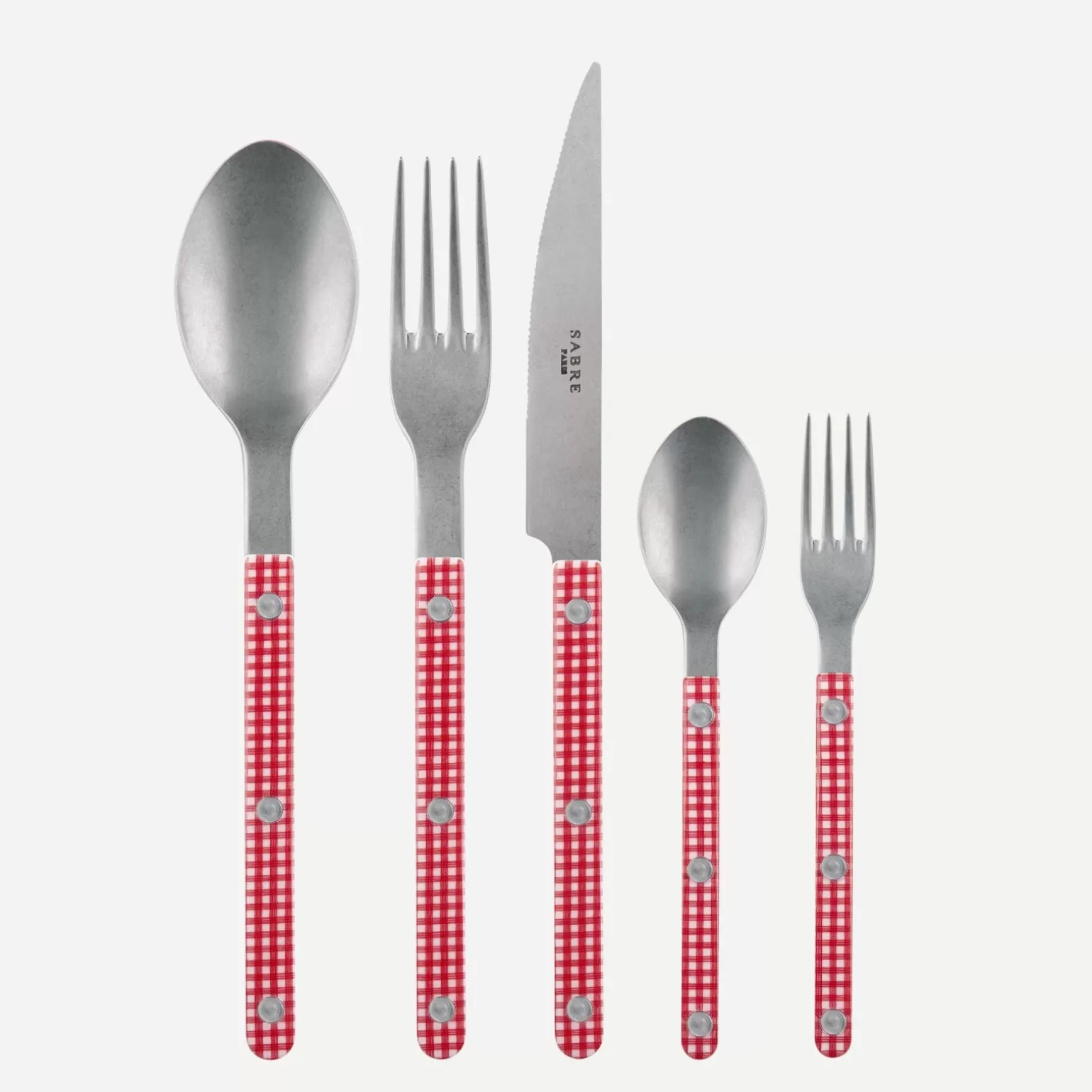 Set De 5 Pièces<Sabre Paris Bistrot Vintage Vichy, Rouge