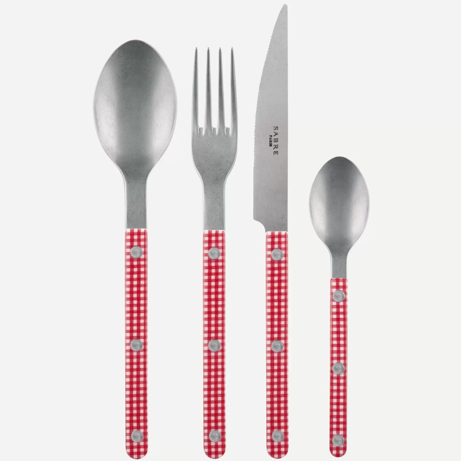 Ménagère De 48 Pièces<Sabre Paris Bistrot Vintage Vichy, Rouge